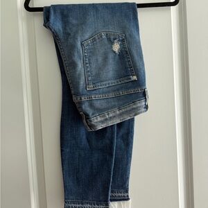7 Seven for All Mankind sz 29 The Ankle Skinny Jeans Distressed